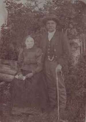 Portrait photograph of Emil Weber’s grandparents on his father’s side